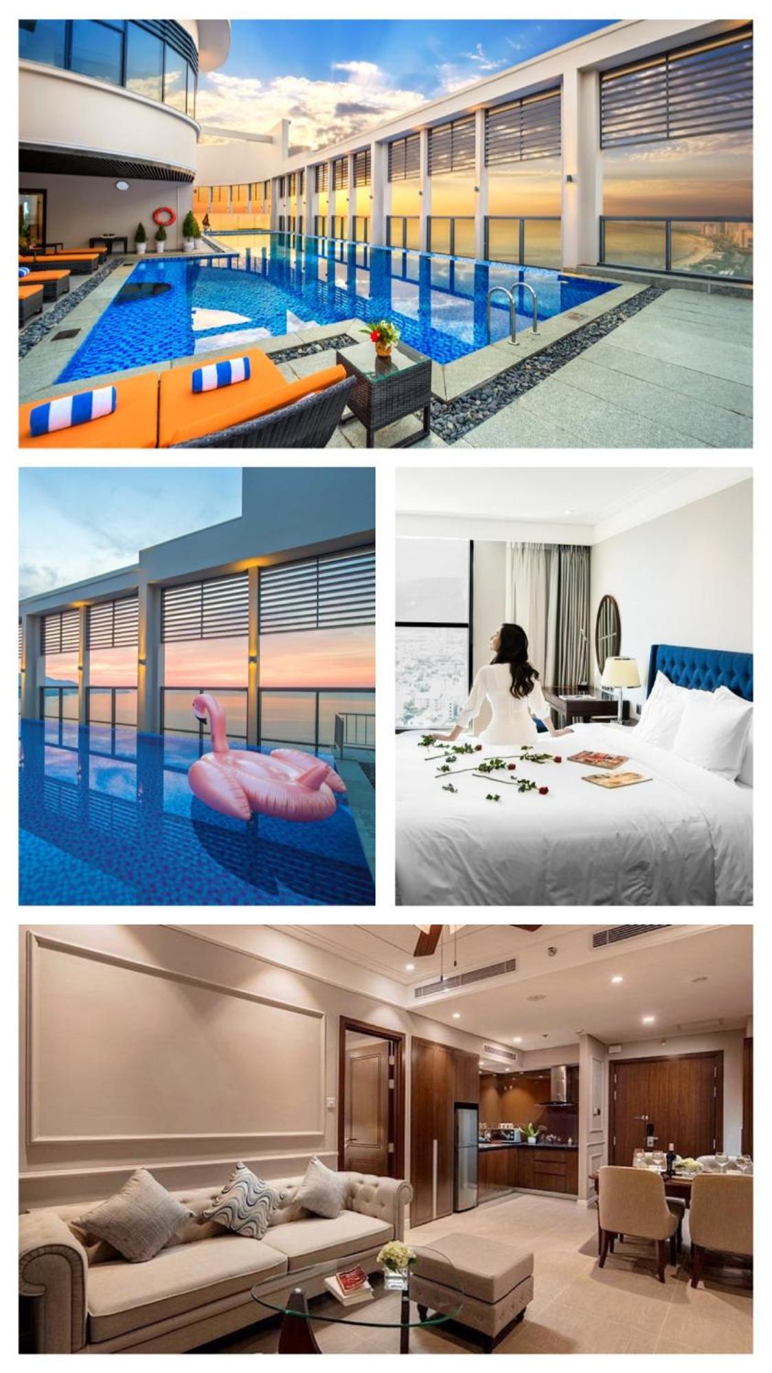 Luxury Apartment - Rooftop Swimming Pool - Beach Front - Hinata Apartment 다낭 외부 사진